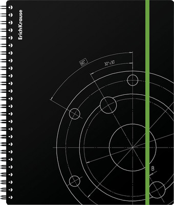 Тетрадь Erich Krause Draft / 49781 (80л, черный)