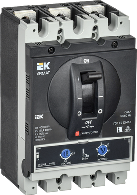 Выключатель автоматический IEK Armat AR-MCCB-3H-085-0250A-ATUC