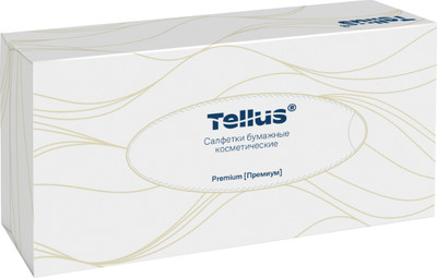 Бумажные салфетки Tellus Премиум для лица 2сл / 12038027 (100шт)