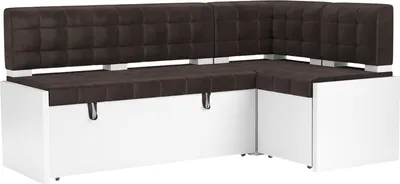 Уголок кухонный мягкий Mebel-Ars Ганновер 205x82x130 (кордрой коричневый)