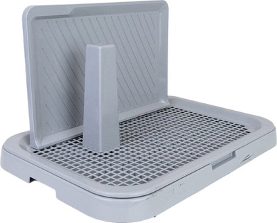 Туалет-лоток Дарэленд Виконт средний со столбиком и стенкой / 2939св-сер