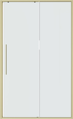 Душевая дверь Niagara Nova NG-44-9ASG 90х195 (золото сатин/прозрачное стекло)