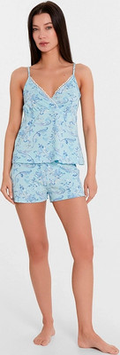 Пижама Mark Formelle 592322 (р.164/170-100-106, узоры на голубом)