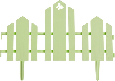 Изгородь декоративная Кострома Пластик Чудный сад 25x270см 5 секций (салатовый)