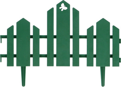 Изгородь декоративная Кострома Пластик Чудный сад 25x170см 5 секций (зеленый)