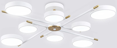 Люстра Ambrella FL516338/8 WH/CP (белый/медь)