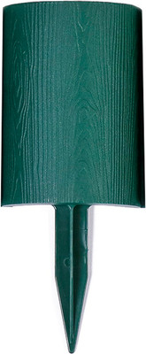 Изгородь декоративная Кострома Пластик Бревнышко 24x100см 10 секций (зеленый)