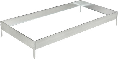 Грядка модульная GREENGO Оцинкованная 195x100x15см (серый)