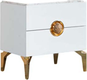 Прикроватная тумба Кастанье Теона-4 СП 030-04 (белый)