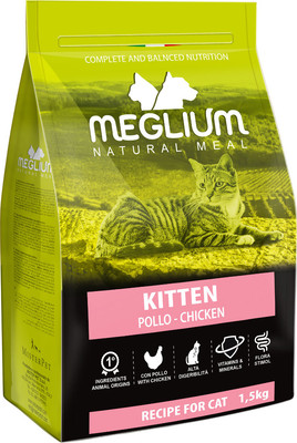 Сухой корм для кошек Meglium Cat Kitten Chicken / MGS1301 (1.5кг)
