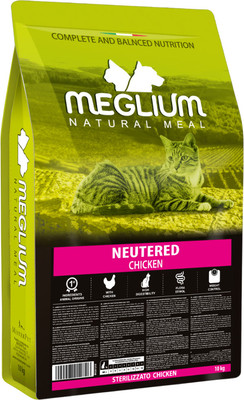 Сухой корм для кошек Meglium Cat Adult Neutered Chicken / MGS1210 (10кг)
