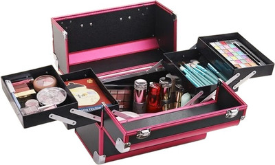 Кейс для косметики Glamify C0014492D (черный/розовый)