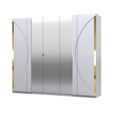 Шкаф Кастанье Каталея 5-ти створчатый СП 046-01 (белый)