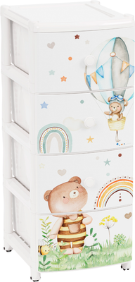 Комод пластиковый Альтернатива Мишутки / М8668