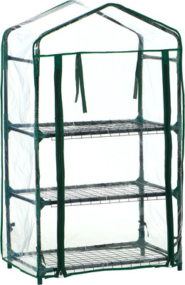 Парник GREENGO 3 полки 110x40x65см металлический каркас 80мкм