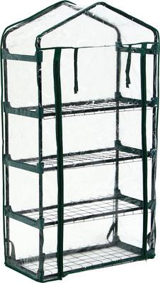 Парник GREENGO 4 полки 125x70x30см металлический каркас 80мкм