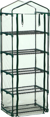 Парник GREENGO 5 полок 193x69x49см металлический каркас 80мкм