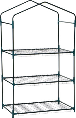 Стеллаж для рассады GREENGO 3 полки 110x40x65см металлический каркас