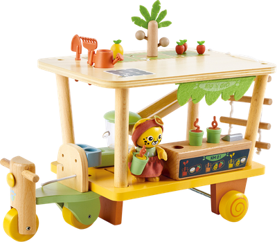 Игровой набор Hape Мини-дом Магазин на колесах / E3429_HP