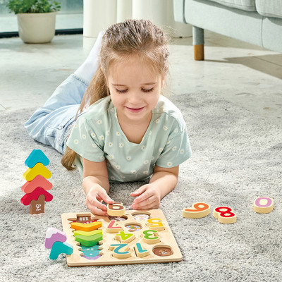 Сортер Hape Умняша пазл Цвета и цифры / E1657_HP