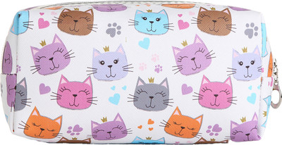 Косметичка Sima-Land Усатые коты. На молнии / 10188272 (белый/разноцветный)