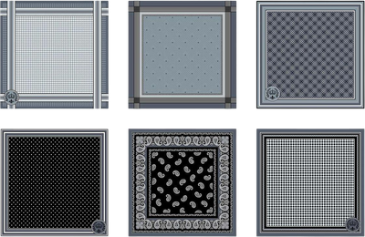 Набор платков носовых Миланка 31х31см / 2001 (6шт)