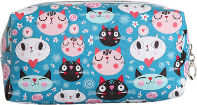 Косметичка Sima-Land Усатые коты. На молнии / 10188271 (голубой)