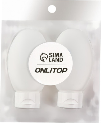 Набор флаконов для косметики Onlytop 1694468 (2шт, белый)