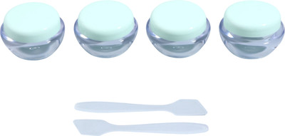 Набор флаконов для косметики Onlytop 10582279 (6шт, прозрачный/зеленый)