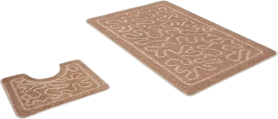 Набор ковриков для ванной и туалета Shahintex РР 60x100/60x50 003 (перламутр)