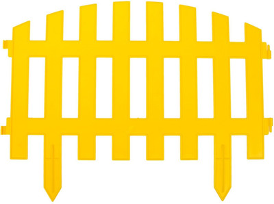 Изгородь декоративная GREENGO Renessans 35x210см 5 секций (желтый)