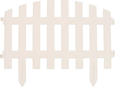 Изгородь декоративная GREENGO Renessans 35x210см 5 секций (белый)