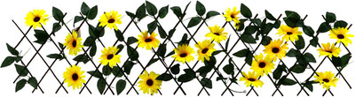 Изгородь декоративная GREENGO Подсолнухи 35x120см