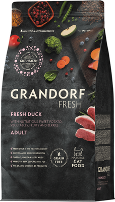 Сухой корм для кошек Grandorf Adult Sterilised Fresh Duck&Sweet Potato (2кг)