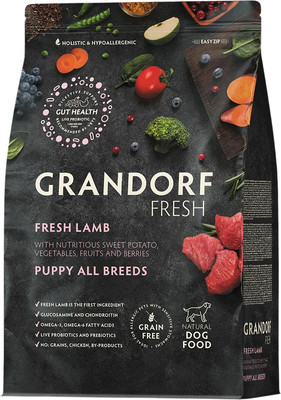 Сухой корм для собак Grandorf Puppy All Breeds Fresh Lamb&Sweet Potato (10кг)