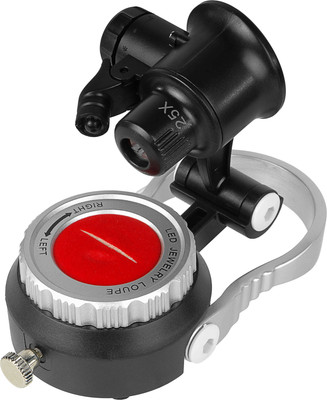 Лупа-очки Veber MG15-55 ювелирная с подсветкой / 31776