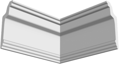 Уголок для потолочного плинтуса FORMAT 19Е (4шт)