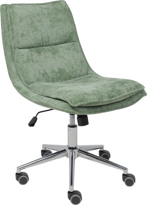 Кресло офисное AksHome Lola (зеленая рогожка GY91-14/хром)