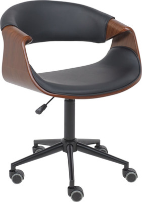 Кресло офисное AksHome Angara (экокожа, черный/черный)