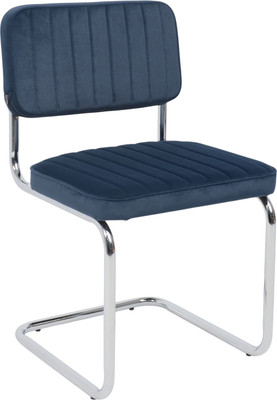 Стул офисный AksHome Славия Люкс Kiton 707 (синий велюр/хром)