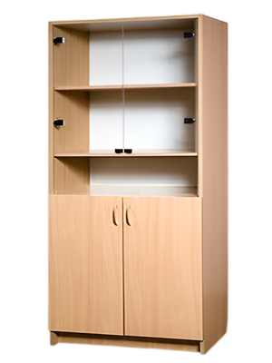 Шкаф с витриной Поставымебель ШКЛУ-03с