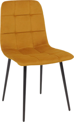 Стул Алвест AV 406-N (карри бархат Confetti chai tea/черный)