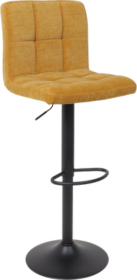 Стул барный AksHome Logos (горчичный шенилл Ote Canna 273/черный)
