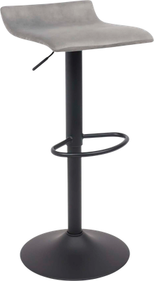 Стул барный AksHome Slim (серый велюр 8167-54/черный)