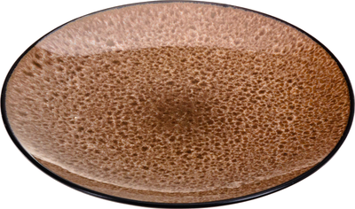 Тарелка столовая обеденная Белбогемия Bubble Brown BB102400 / 109787
