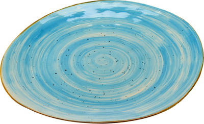 Тарелка столовая обеденная Белбогемия Хорека аквамарин BB102374 / 109839