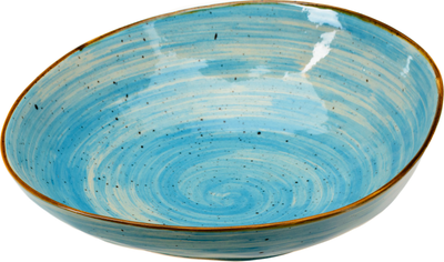 Тарелка столовая глубокая Белбогемия Хорека аквамарин BB102375 / 109840