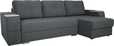 Диван угловой DiArt Бруклин Г-правый (велюр Магия 57/крафт)