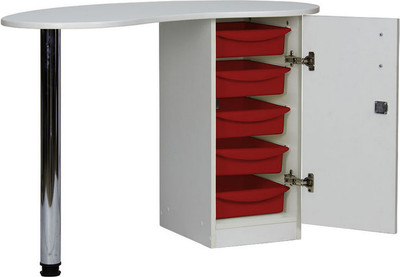 Стол для маникюра Элеганс Катрин Next (красный)