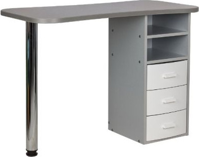 Стол для маникюра Элеганс Марион-3 (серебристый)